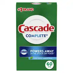 Walmart Cascade Complete Powder Dishwasher Detergent, Fresh Scent, 60 ounces offer