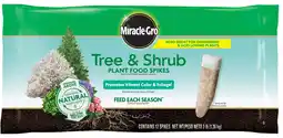 Walmart Miracle-Gro Tree and Shrub Plant Food Spikes, Also For Acid-Loving Plants, 12 Spikes offer