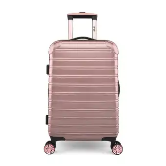 Walmart iFLY Hardside Fibertech Luggage 20 Carry-on Luggage, Rose Gold offer