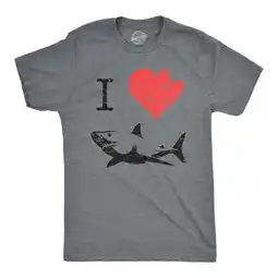 Walmart I Love Sharks T Shirt Daddy Shark Funny Graphic Tee Gift for Dad Vintage Tee Graphic Tees offer