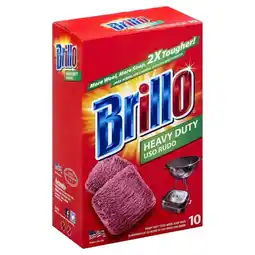 Walmart Brillo Heavy Duty Steel Wool Scouring Pad (10 Count) 23366 offer