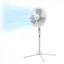 Walmart Comfort Zone Quad-Pod 16 Oscillating Pedestal Fan - White offer