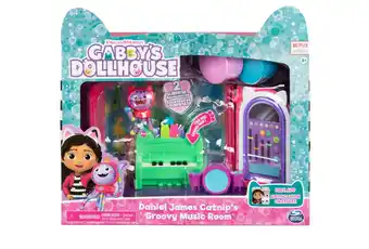 Walmart Gabby's Dollhouse Groovy Music Room Playset with DJ Catnip Figure and Surprise Accessories offer