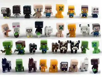 Walmart ApexComm Mini Minecraft Toy Action Figures - 36 Piece Collectible Set offer