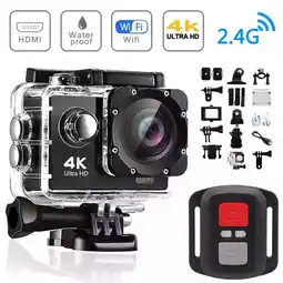 Walmart 4K Action Camera Sport Video Underwater Waterproof Camera Wifi Remote offer