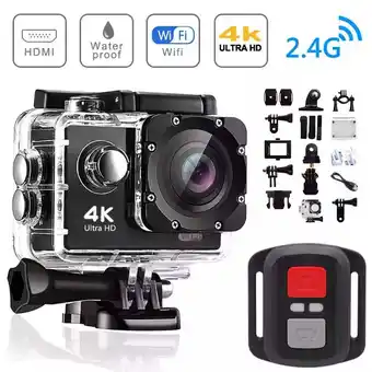 Walmart 4K Action Camera Sport Video Underwater Waterproof Camera Wifi Remote offer
