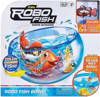 Walmart ZURU Robo Alive Robo Fish Swim and Fish Bowl Electronic Pet, Multicolor offer