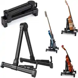 Walmart Guitar Stand Portable Lightweight Stand Foldable Holder for Acoustic Electric Guitar Bass Ukulele offer