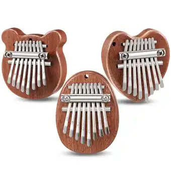 Walmart 3-Pack Kalimba 8-Key Mini Thumb Piano Portable Musical Instrument Christmas Gift for Kids Adults offer