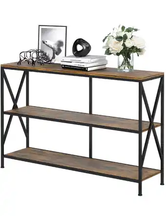 Walmart Behost 45inch Console Table, Sofa Table Entryway Table TV Stand Living Room, Material Wood Metal offer