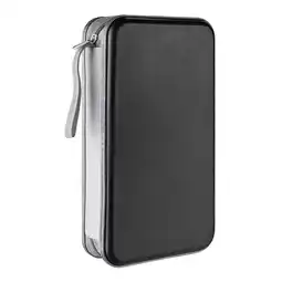 Walmart 80 Capacity CD Case,Portable DVD Black Hard Plastic Holder Organizer offer