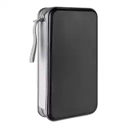 Walmart 80 Capacity CD Case,Portable DVD Black Hard Plastic Holder Organizer offer
