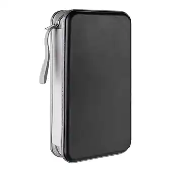 Walmart 80 Capacity CD Case,Portable DVD Black Hard Plastic Holder Organizer offer