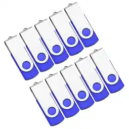 Walmart 10 Pack 8GB Flash Drive USB Flash Drive TOPESEL USB Drives Thumb Drive Memory Stick Blue offer