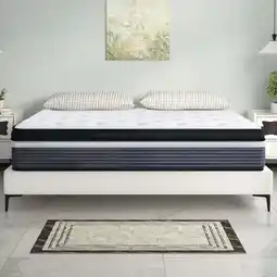Walmart Full Size Mattress, JIAVA 12 Plush Hybrid Innerspring Mattress in a Box for Adult, Pressure Relief offer