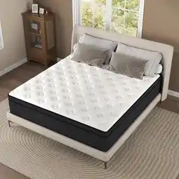 Walmart Yilicy 10 inch Queen Adult Mattress with Pocket Spring Hybrid Memory Foam Medium Firm Mattress offer