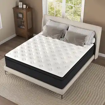 Walmart Yilicy 10 inch Queen Adult Mattress with Pocket Spring Hybrid Memory Foam Medium Firm Mattress offer