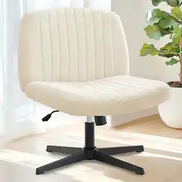 Walmart Orange Factory Height Adjustment and 360 Degree Swivel Office Desk Chair, Beige offer