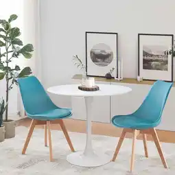 Walmart IHHIZLTT Round Dining Table, 20 Side Table - White offer