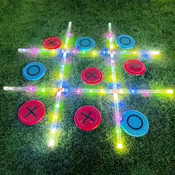 Walmart OTTORD Giant Tic Tac Toe Outdoor Game, Yard Toss Game with Lights for Famlily,Night Party(3ft x 3ft) offer