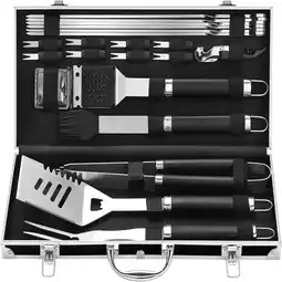 Walmart Grilljoy BBQ Accessories Grill Tools Set - 22PC Stainless Steel Spatula for Outdoor Camping offer