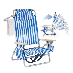 Walmart Camphor Designs Low Profile Reclining Beach Chair for Adults Supports 300lb offer