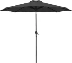 Walmart Devoko 9FT Patio Umbrella Outdoor Table Umbrella with 8 Sturdy Ribs, Black offer