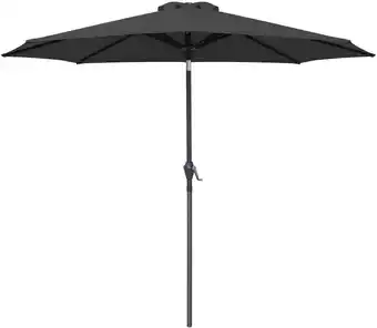 Walmart Devoko 9FT Patio Umbrella Outdoor Table Umbrella with 8 Sturdy Ribs, Black offer