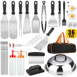 Walmart 36-Piece Griddle Accessories for Blackstone - BBQ Grill Accessories - Flat Top Grill offer