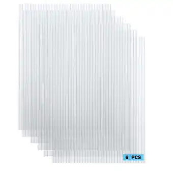 Walmart Aoodor Polycarbonate 72'' x 24'' Greenhouse Panel, UV Protected, Reinforced Clear Sheets offer