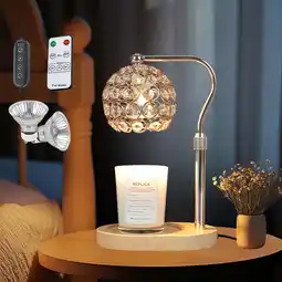 Walmart MEHOOM Candle Warmer Lamp with 2*50W Bulbs, Adjustable Height Lamp with Timer & Dimmer offer