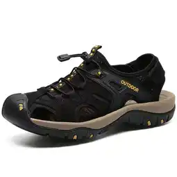 Walmart HOBIBEAR Men's Closed-Toe Outdoor Sandals - Lightweight Water Shoes for Hiking, Trail & Summer offer