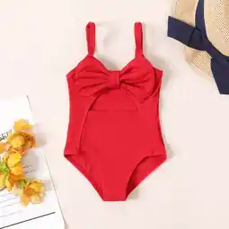 Walmart PatPat Baby Girl One-Piece Swimsuits Ruffle Swimwear Newborn Cutout Bathing Suit Rash Guard,3M-24M offer