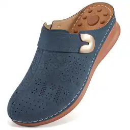 Walmart Ablanczoom Womens Sandals Massage Closed Toe Wedge Platform Sandals for Women Shoes offer