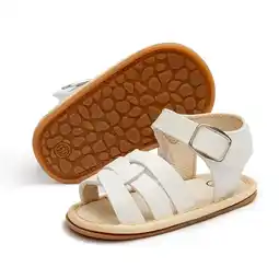 Walmart HsdsBebe Baby Girl Sandals Infant Summer Soft Sole Shoe Anti-Slip Crib Shoes 0-18 Months offer