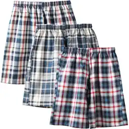 Walmart HardyComforts Men's Woven Pajama Pants Shorts mens pajama sleep shorts Mens Pajama shorts 3-PACK-M offer