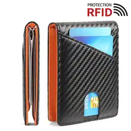 Walmart FALAN MULE Wallet for Men Multi-functional Slim RFID Wallet with Pull-out Card Holder & Money Clip offer