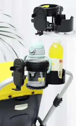 Walmart SteAnny Cup Holder Unisex Kid & Adult,Suit Phone, Stroller, Wheelchair, Walker, Scooter, Bike(Black) offer