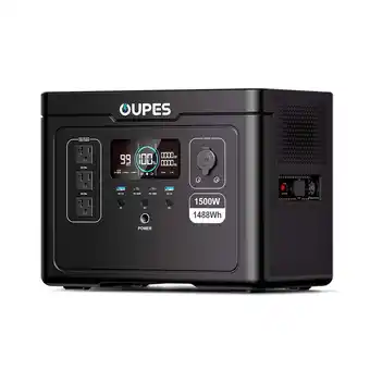 Walmart OUPES Exodus 1500 1488Wh/1500W Solar Generator, 3600W Surge Portable Power Station Backup Home offer