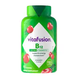 Walmart vitafusion Extra Strength Vitamin B12 Gummy Vitamins, Cherry Flavored, 90 Count offer