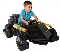 Walmart 6 Volt DC Comics Batman Batmobile Battery Powered Ride-on - Features Light up Cannons and Sounds! offer