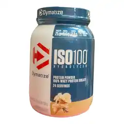 Walmart Dymatize ISO 100 Hydrolyzed Whey Protein Powder, 1.6lbs, Gourmet Vanilla offer