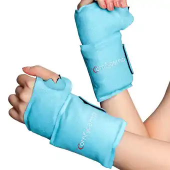 Walmart 2PCS Wrist Ice Pack Wrap, Comfytemp Reusable Hot Cold Pack for Hand Pain, Swelling, Injuries offer