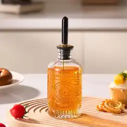 Walmart Baalaka Olive Oil Dispenser Bottle Glass 7 oz with Airtight Lid offer