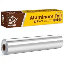 Walmart Katbite Heavy Duty Aluminum Foil Roll, 30 Micron, 18 Wide, 525 Sq Ft, Extra Strong Food Wrap offer