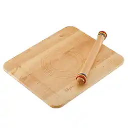Walmart Ayesha Curry Pantryware Rolling Pin and Pie Board Set, Parawood, 2-Piece offer