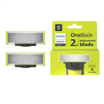 Walmart Philips Norelco Genuine OneBlade Replacement Blades, 2 Count, QP220/80 offer
