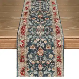 Walmart Sm:)e Boho Bohemian Table Runner, Rustic Farmhouse Kitchen Dining Table Decoration 13x72 Inch offer