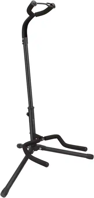 Walmart Likegreen Basics Adjustable Folding Stand for Acoustic, Electric, Bass Guitars and Banjos, Black offer