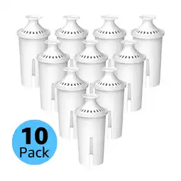 Walmart Aqua Crest Replacement Water Filter for Brita Pitchers and Dispensers (10 Pack) offer